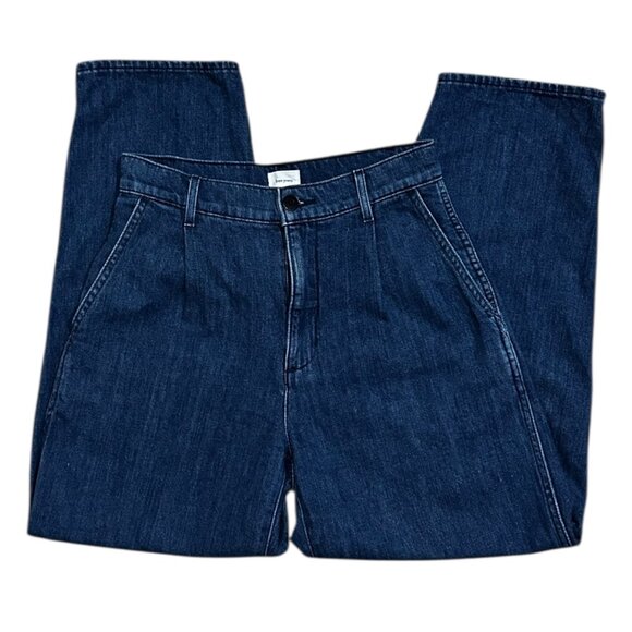 Aritzia Free Jeans Pleated High Rise Straight Leg Jeans - Picture 1 of 5